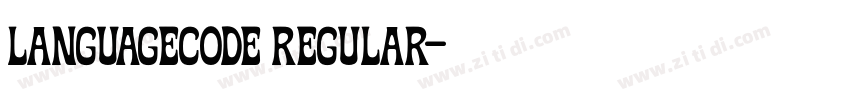 languagecode Regular字体转换